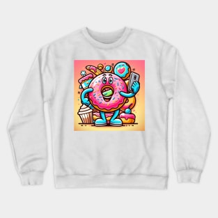 Donut Selfie Crewneck Sweatshirt